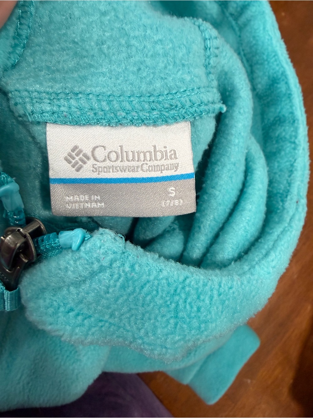 Columbia Girls' Turquoise Fleece - Picture 3 of 3